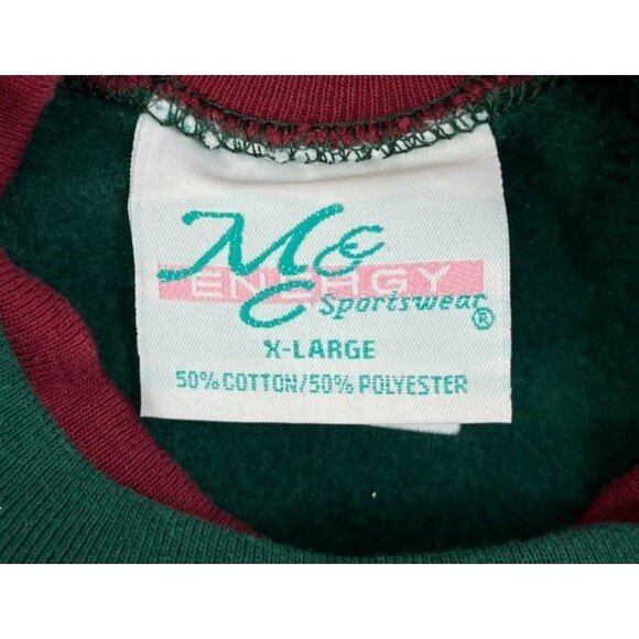Vintage MC Sportswear Christmas Sweater Sweatshirt Women's XL Poinsettia - Picture 4 of 7